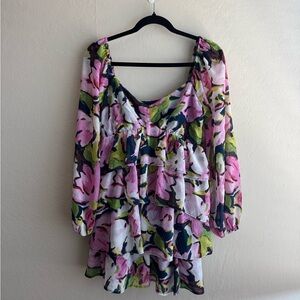 Floral Long Sleeve Dress